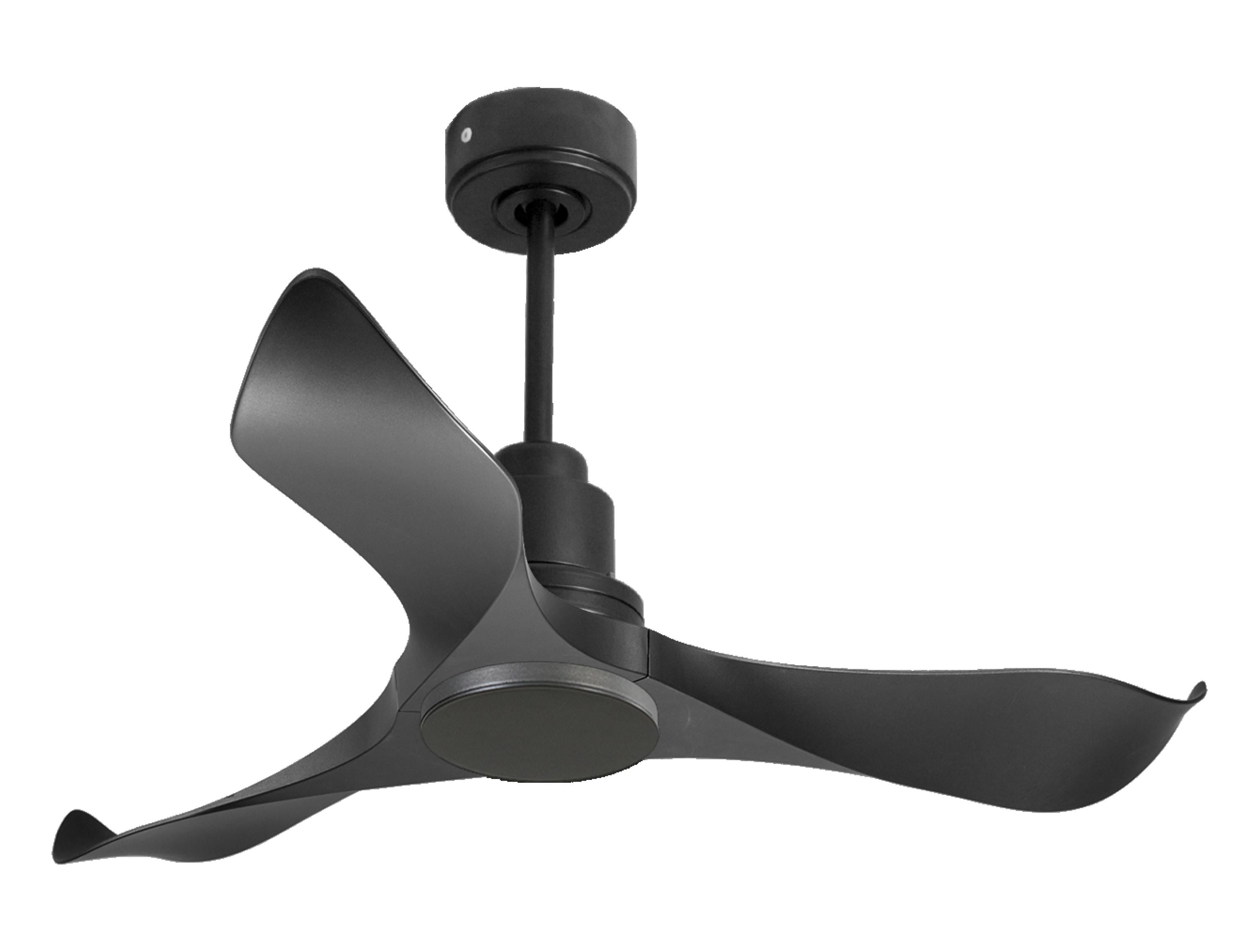 Ventilatore da soffitto Reversibile Termostato Wifi Motore CC Tetti inclinati Telecomando Adattatore 2/3 lame Hypersilence Memoria Shopify Vendible (AUTOMATICO)